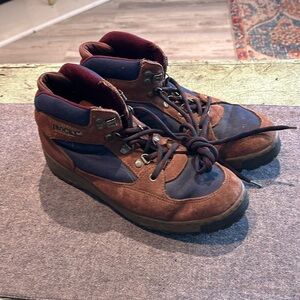 Women's Rocky Hiking Trail boots Suede Leather 8.5 W Brown, Blue
